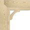 Ekena Millwork Imperial Block Rough Sawn Bracket, Douglas Fir, 6"W x 18"D x 18"H BKT06X18X18IMP05RDF - alternate 2
